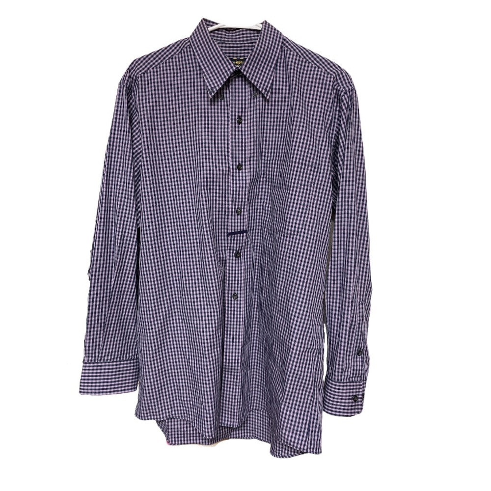 Club Room Purple Regular Fit Button Down S